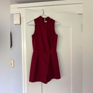 Burgundy romper size xs/s